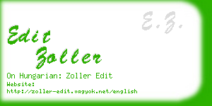 edit zoller business card